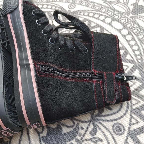 KENZO kids floral embroidered hi top sneakers 32 - Picture 7 of 12